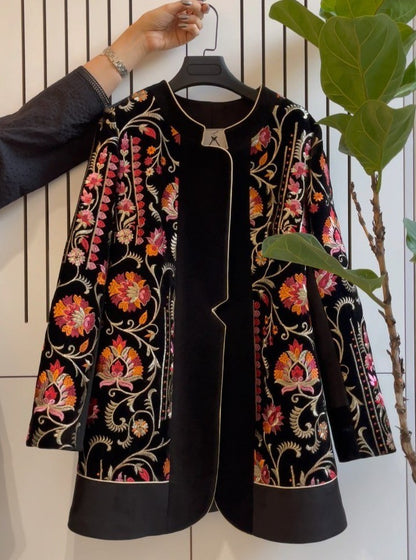 Black Vintage Eastern Jacket