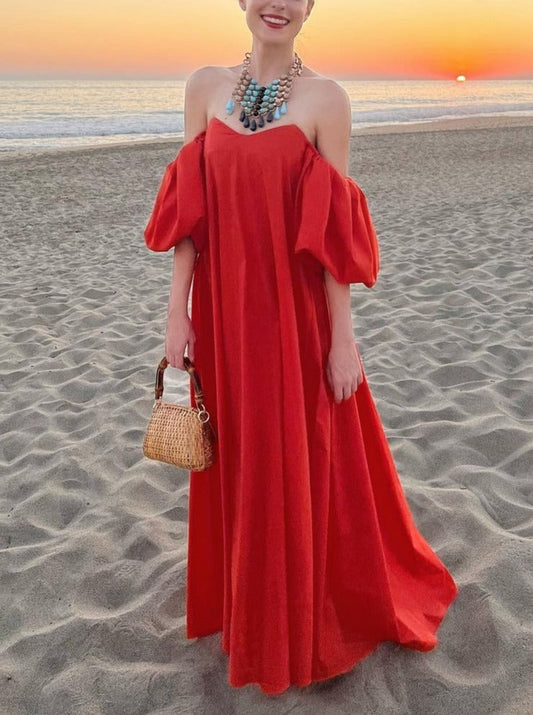 Elegant Red Evening Dress