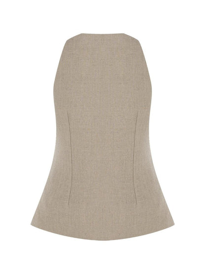 Cotton & Linen Sleeveless Vest & Trousers