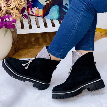 Chic Dazzle Black Boots