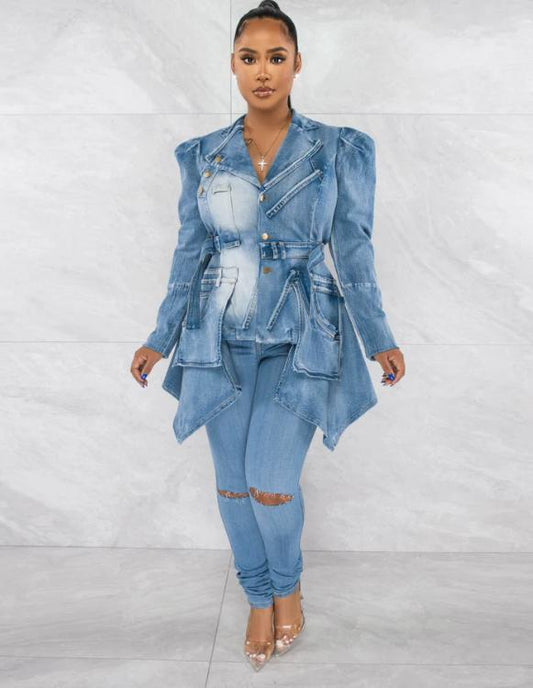 MAKING A STATEMENT DENIM JACKET