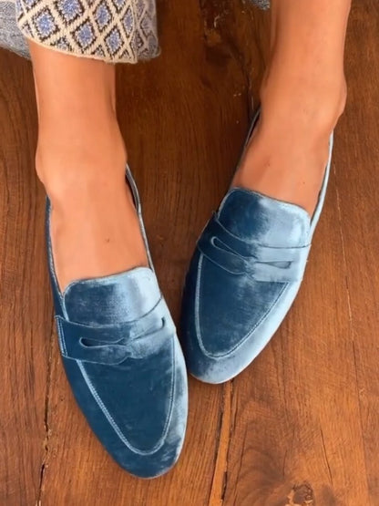 Walk Suede Moccasins In Light Blue